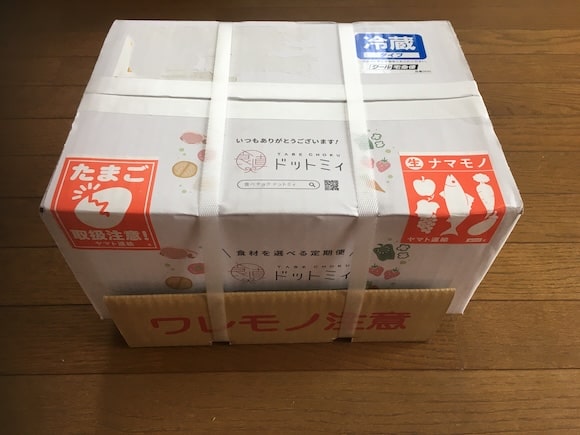 食べチョク・ドットミィの段ボール